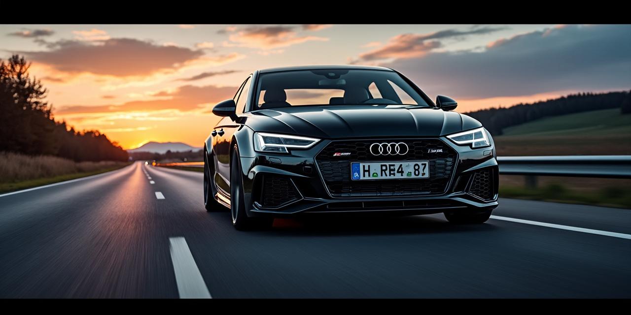 Audi RS4 B7 Nogaro bleu sur Autobahn — Essai Driver's Lab