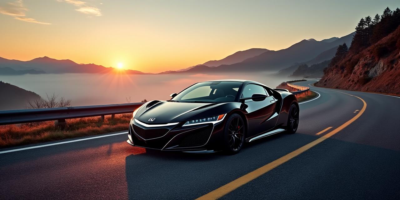 Honda NSX NA1 rouge sur route japonaise — Essai Driver's Lab