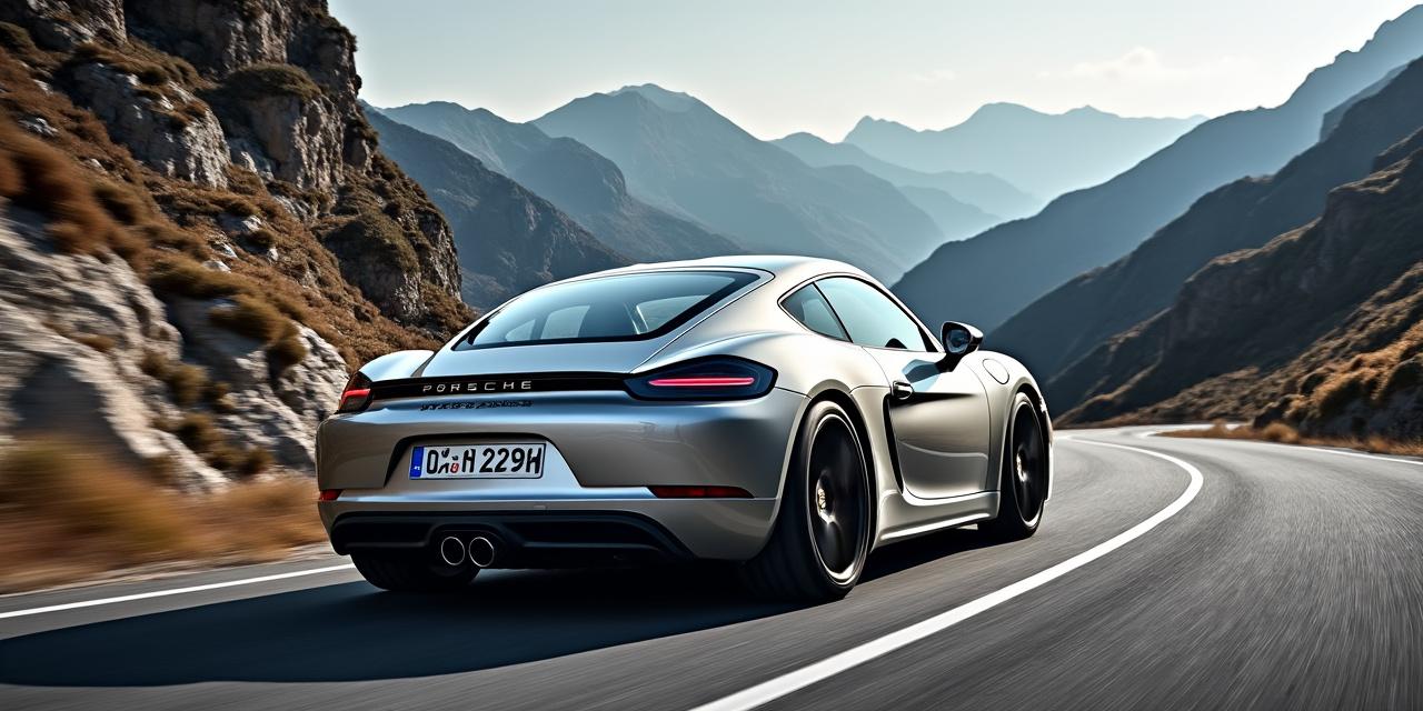 Porsche Cayman S 987 gris argent sur col de montagne — Essai Driver's Lab