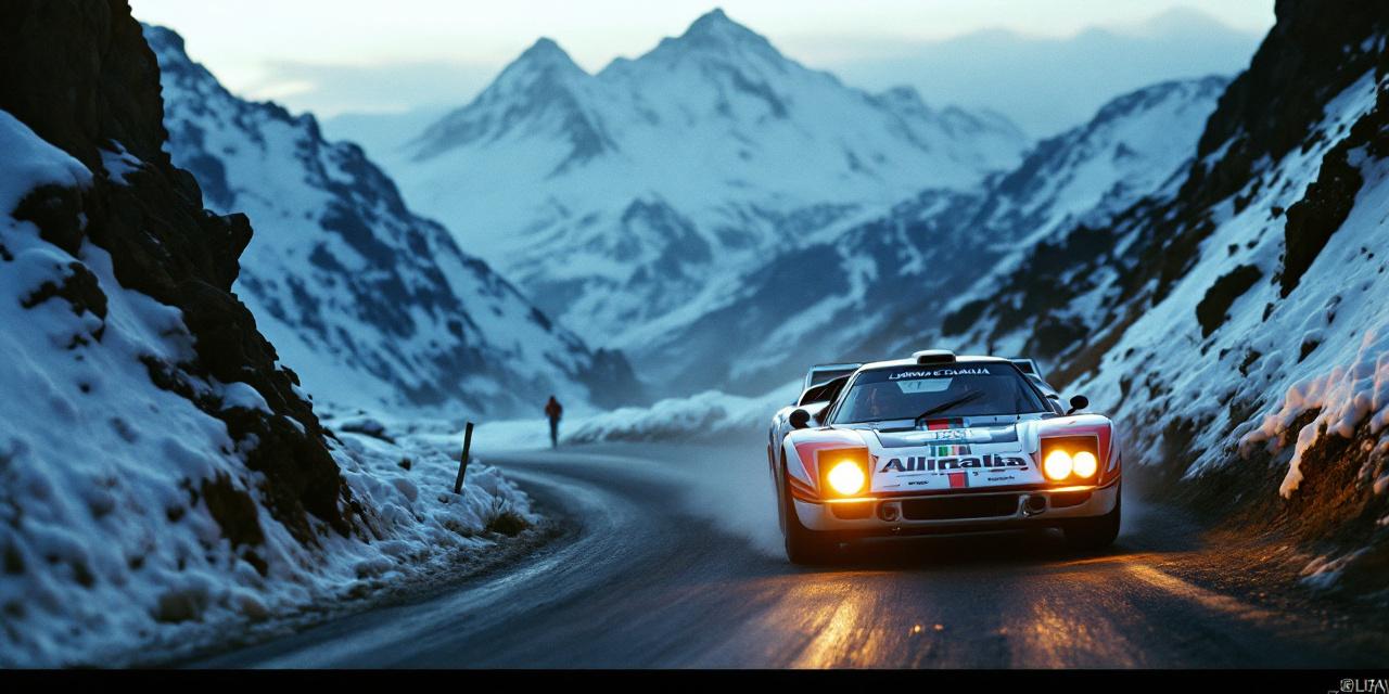 Lancia Stratos HF Alitalia — Monte Carlo Rally 1975, une légende en action