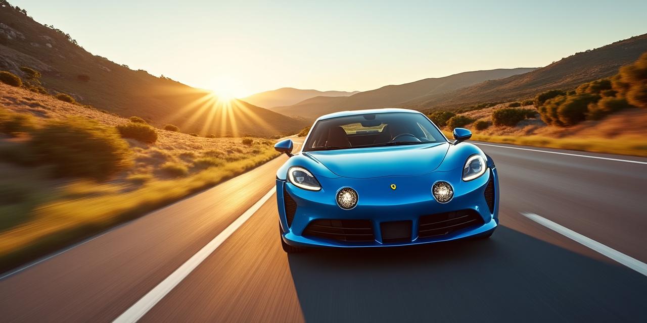 Alpine A110 Pure sur route nationale française