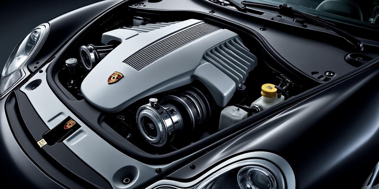 Moteur flat-6 M96 de la Porsche Boxster 986 — compartiment central