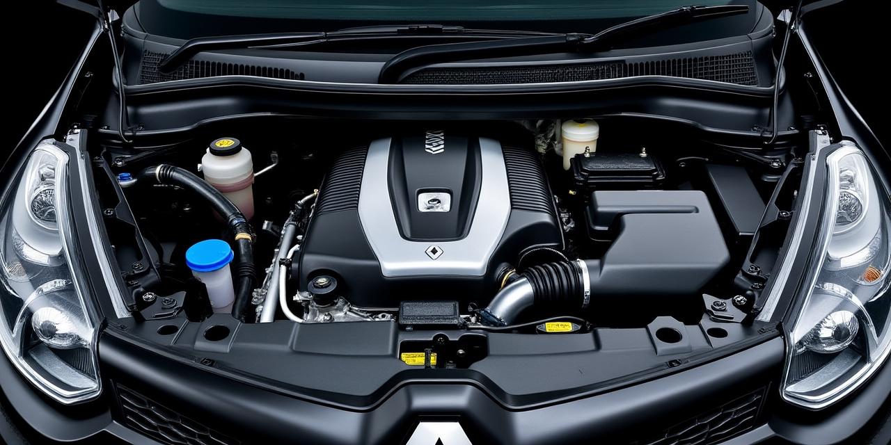 Moteur V6 Renault Clio V6 Phase 2 en position centrale arrière