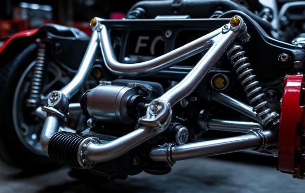 Suspension double triangle voiture sport — Driver's Lab